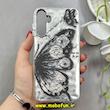 قاب گوشی Galaxy A15 سامسونگ موج دار VERSAILLES سه بعدی لنز کرومی طرح پروانه کد 85399