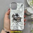 قاب گوشی iPhone 13 / iPhone 14 آیفون موج دار VERSAILLES سه بعدی لنز کرومی طرح POLO کد 85447