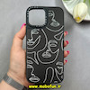 قاب گوشی iPhone 13 Pro Max آیفون پشت گلس آینه ای اورجینال CASETIFY طرح چهره کد 86258