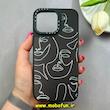 قاب گوشی iPhone 14 Pro Max آیفون پشت گلس آینه ای اورجینال CASETIFY طرح چهره کد 86262