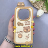 قاب گوشی Redmi Note 14 Pro 4G شیائومی سیلیکونی پاک کنی CUTE BEAR طرح تدی برجسته کرم کد 83081