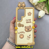 قاب گوشی Galaxy S25 Ultra سامسونگ سیلیکونی پاک کنی CUTE BEAR طرح تدی برجسته کرم کد 83092