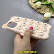 قاب گوشی iPhone 13 / iPhone 14 / iPhone 15 آیفون سیلیکونی پاک کنی طرح خرسی تدی پاپیت کرم کد 83058