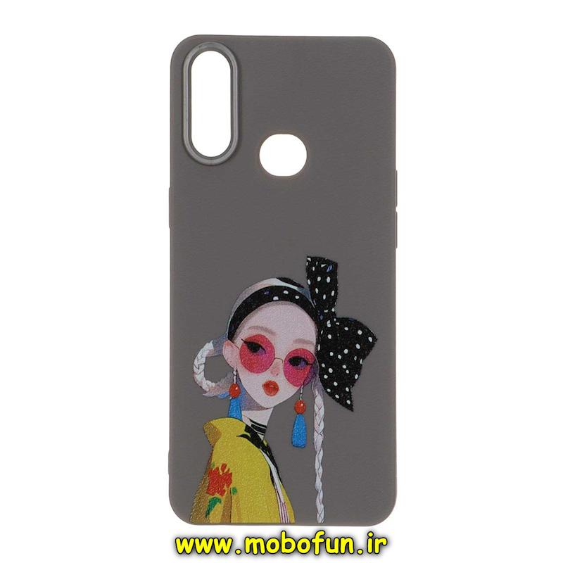 قاب گوشی Galaxy A10S سامسونگ لدر دیزاین SOFT Lether Design فانتزی سیلیکونی طرح چرمی دخترونه کد 74752