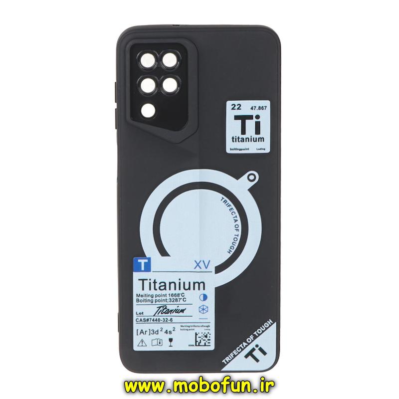 قاب گوشی Galaxy A12 / Galaxy M12 سامسونگ Porsche Design سیلیکونی ژله ای محافظ لنز دار فانتزی طرح مگ سیف مشکی کد 74794