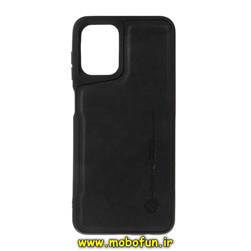 قاب گوشی Galaxy A12 / M12 سامسونگ چرمی نیوزون کلاسیک نیلکین Nillkin مشکی کد 74808