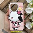 قاب گوشی iPhone 13 Pro / iPhone 14 Pro آیفون سیلیکونی پاک کنی عروسکی کارتونی طرح خرگوش کیوت برجسته کد 84911
