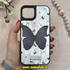 قاب گوشی iPhone 13 / iPhone 14 آیفون لیزری فانتزی سخت HARD تیتان طرح پروانه کد 85278