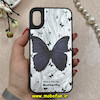 قاب گوشی iPhone X / iPhone XS آیفون لیزری فانتزی سخت HARD تیتان طرح پروانه کد 85307