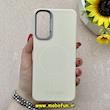 قاب گوشی Galaxy A05S سامسونگ لدر دیزاین SOFT Lether Design اسپیگن Spigen سیلیکونی طرح مگ سیف کرم کد 87020
