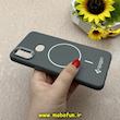 قاب گوشی Galaxy A10S سامسونگ لدر دیزاین SOFT Lether Design اسپیگن Spigen سیلیکونی طرح مگ سیف طوسی کد 87033