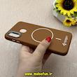 قاب گوشی Galaxy A20 / Galaxy A30 سامسونگ لدر دیزاین SOFT Lether Design اسپیگن Spigen سیلیکونی طرح مگ سیف قهوه ای کد 87063