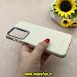 قاب گوشی Galaxy A26 سامسونگ لدر دیزاین SOFT Lether Design اسپیگن Spigen سیلیکونی طرح مگ سیف کرم کد 87093