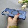 قاب گوشی Galaxy A15 سامسونگ اورجینال SO COOL سوکول لنز کرومی براق طرح مگ سیف اسپرت Sport آبی کد 86807