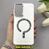 قاب گوشی Galaxy A16 سامسونگ اورجینال SO COOL سوکول لنز کرومی براق طرح مگ سیف اسپرت Sport نقره ای کد 86811
