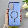 قاب گوشی Galaxy A34 سامسونگ اورجینال SO COOL سوکول لنز کرومی براق طرح مگ سیف اسپرت Sport آبی کد 86854