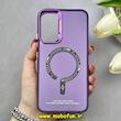 قاب گوشی Galaxy A34 سامسونگ اورجینال SO COOL سوکول لنز کرومی براق طرح مگ سیف اسپرت Sport بنفش کد 86855