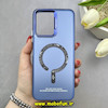 قاب گوشی Redmi 12 / Poco M6 Pro 5G شیائومی اورجینال SO COOL سوکول لنز کرومی براق طرح مگ سیف اسپرت Sport آبی کد 86953