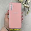 قاب گوشی Galaxy A14 سامسونگ PVD ضد خش پشت گلس شیشه ای محافظ لنز دار صورتی کد 86666