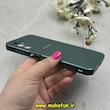 قاب گوشی Galaxy A14 سامسونگ PVD ضد خش پشت گلس شیشه ای محافظ لنز دار سبز کد 86667