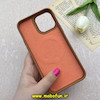قاب گوشی iPhone 13 Pro Max آیفون لدر دیزاین SOFT Lether Design برند Syndee سیلیکونی مگ سیف دار اورجینال عسلی کد 87287