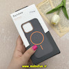قاب گوشی iPhone 15 Pro Max آیفون لدر دیزاین SOFT Lether Design برند Syndee سیلیکونی مگ سیف دار اورجینال مشکی کد 87296