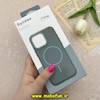 قاب گوشی iPhone 15 Pro Max آیفون لدر دیزاین SOFT Lether Design برند Syndee سیلیکونی مگ سیف دار اورجینال طوسی کد 87298
