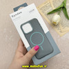 قاب گوشی iPhone 16 Pro Max آیفون لدر دیزاین SOFT Lether Design برند Syndee سیلیکونی مگ سیف دار اورجینال طوسی کد 87300