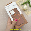 قاب گوشی iPhone 16 Pro آیفون لدر دیزاین SOFT Lether Design برند Syndee سیلیکونی مگ سیف دار اورجینال عسلی کد 87303