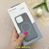قاب گوشی iPhone 16 Pro آیفون لدر دیزاین SOFT Lether Design برند Syndee سیلیکونی مگ سیف دار اورجینال طوسی کد 87306