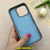 قاب گوشی iPhone 16 Pro آیفون لدر دیزاین SOFT Lether Design برند Syndee سیلیکونی مگ سیف دار اورجینال طوسی کد 87306