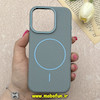 قاب گوشی iPhone 16 Pro آیفون لدر دیزاین SOFT Lether Design برند Syndee سیلیکونی مگ سیف دار اورجینال طوسی کد 87306