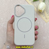 قاب گوشی iPhone 16 آیفون لدر دیزاین SOFT Lether Design برند Syndee سیلیکونی مگ سیف دار اورجینال کرم کد 87309