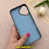 قاب گوشی iPhone 16 آیفون لدر دیزاین SOFT Lether Design برند Syndee سیلیکونی مگ سیف دار اورجینال طوسی کد 87310