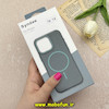 قاب گوشی iPhone 16 آیفون لدر دیزاین SOFT Lether Design برند Syndee سیلیکونی مگ سیف دار اورجینال طوسی کد 87310