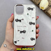 قاب گوشی iPhone 11 آیفون لیزری فانتزی تیتان کرومی طرح گربه کیوت کد 87409