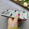 قاب گوشی iPhone 13 Pro Max آیفون لیزری فانتزی تیتان کرومی طرح گربه کیوت کد 87428