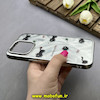 قاب گوشی iPhone 15 Pro Max آیفون لیزری فانتزی تیتان کرومی طرح گربه کیوت کد 87438