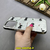 قاب گوشی iPhone 16 Pro Max آیفون لیزری فانتزی تیتان کرومی طرح گربه کیوت کد 87449