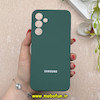 قاب گوشی Galaxy A16 سامسونگ سیلیکونی اورجینال پاک کنی درجه یک زیربسته محافظ لنزدار سبز کد 87518