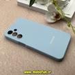 قاب گوشی Galaxy A16 سامسونگ سیلیکونی اورجینال پاک کنی درجه یک زیربسته محافظ لنزدار آبی کد 87523