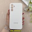 قاب گوشی Galaxy A16 سامسونگ سیلیکونی اورجینال پاک کنی درجه یک زیربسته محافظ لنزدار سفید کد 87524
