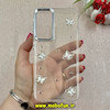 قاب گوشی Galaxy A16 سامسونگ لاکچری شفاف رزینی طرح شاین لنز کرومی طرح پروانه کد 87653