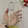 قاب گوشی Galaxy A26 سامسونگ لاکچری شفاف رزینی طرح شاین لنز کرومی طرح قلب کد 87660