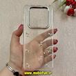 قاب گوشی Redmi Note 14 Pro 4G شیائومی لاکچری شفاف رزینی طرح شاین لنز کرومی طرح گل کد 87726