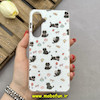 قاب گوشی Galaxy S24 FE سامسونگ پشت طلق HARD براق IMD فانتزی کپسولی طرح گربه کد 87868