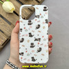 قاب گوشی iPhone 16 Pro Max آیفون پشت طلق HARD براق IMD فانتزی کپسولی طرح گربه کد 87838