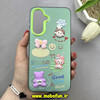 قاب گوشی Galaxy A36 سامسونگ فانتزی سخت Hard SO COOL عروسکی برجسته سبز کد 87735