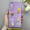 قاب گوشی Galaxy A56 سامسونگ فانتزی سخت Hard SO COOL عروسکی برجسته بنفش کد 87744