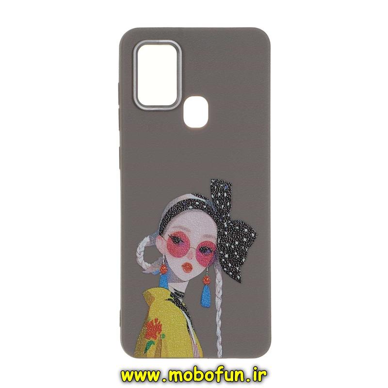 قاب گوشی Galaxy A21S سامسونگ لدر دیزاین SOFT Lether Design فانتزی سیلیکونی طرح چرمی دخترونه کد 74914